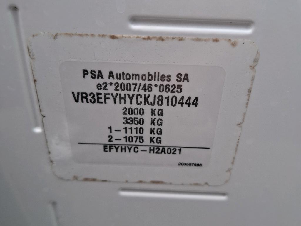 Peugeot PARTNER FOURGON STANDARD 650 KG BLUEHDI 100 BVM5 PREMIUM 2019