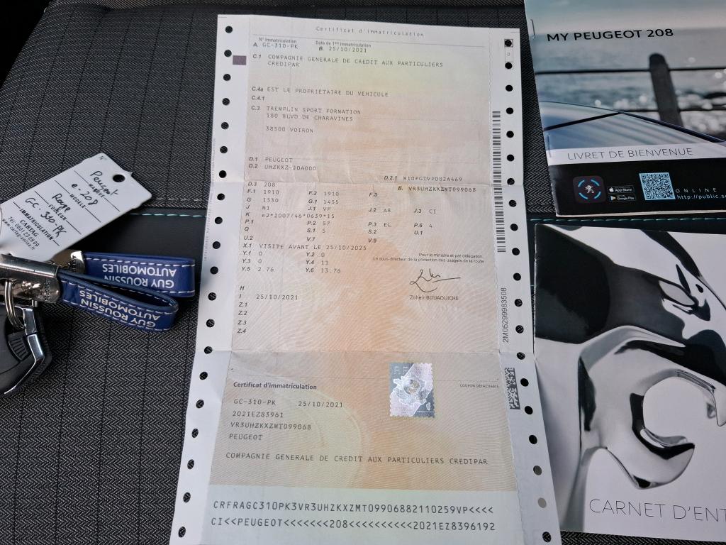 Peugeot 208 Electrique 50 kWh 136ch Allure 2021