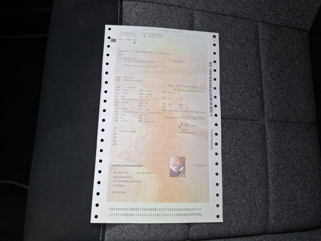 Citroen C4 Cactus PureTech 110 S&S BVM6 C-Series 2020