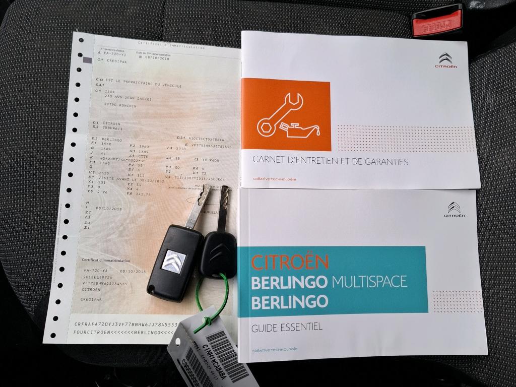 Citroen BERLINGO M BLUEHDI 75 CLUB 2018