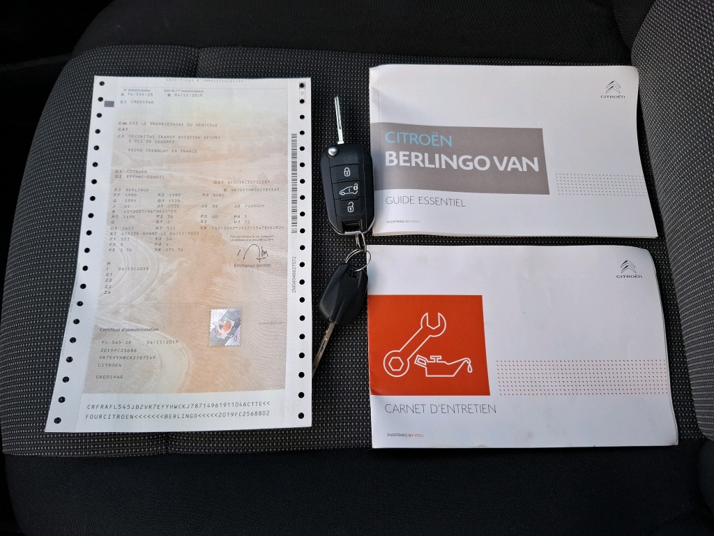 Citroen BERLINGO VAN M 650 BLUEHDI 75 BVM5 CLUB 2019