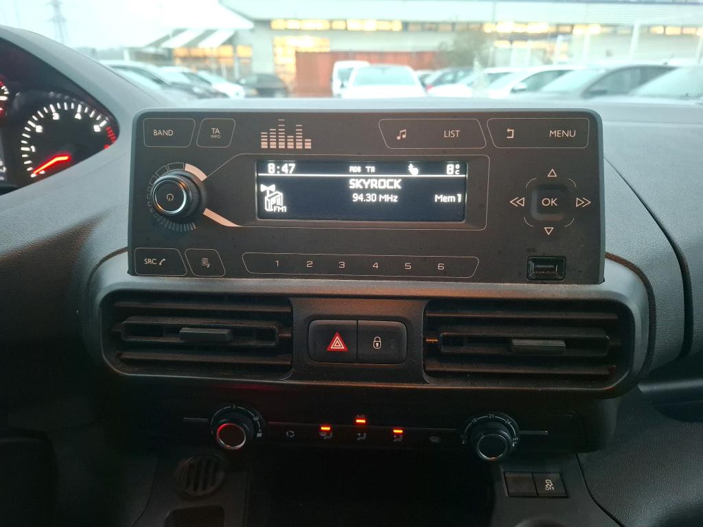 Peugeot PARTNER FOURGON STANDARD 650 KG BLUEHDI 100 S&S BVM5 PREMIUM 2020