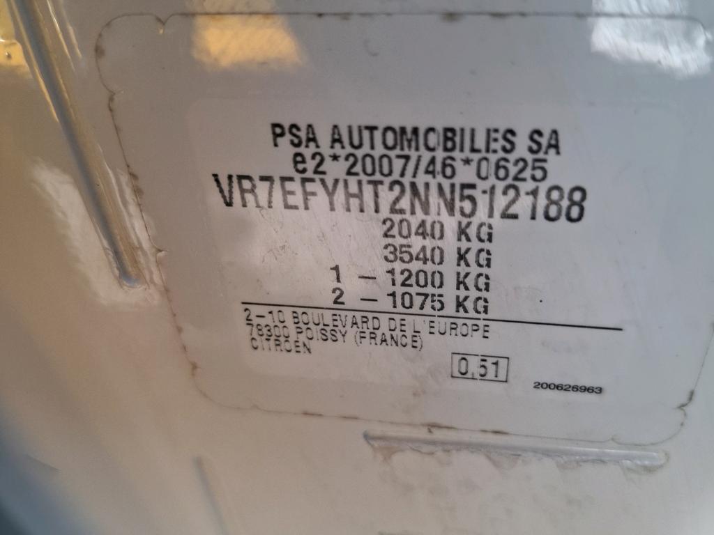 Citroen BERLINGO VAN M 650 BLUEHDI 100 S&S BVM6 CLUB 2022