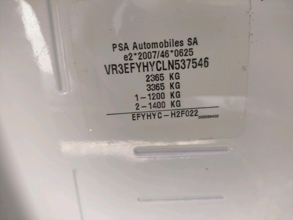Peugeot PARTNER FOURGON STANDARD 1000 KG BLUEHDI 100 S&S BVM5 ASPHALT 2020