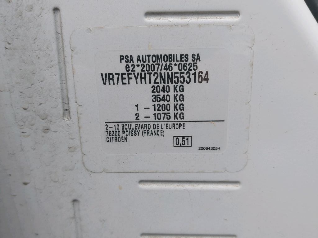 Citroen BERLINGO VAN M 650 BLUEHDI 100 S&S BVM6 CLUB 2022