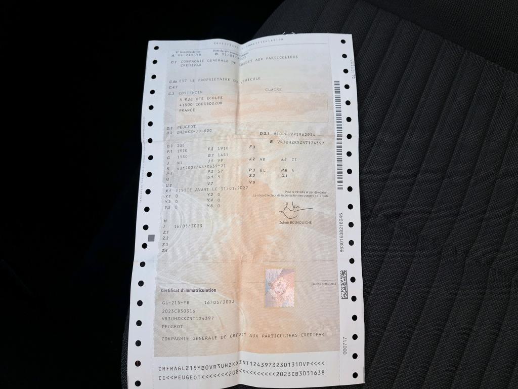 Peugeot 208 Electrique 50 kWh 136ch Active 2023