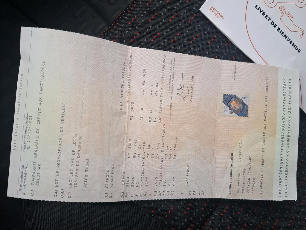 Citroen JUMPER TOLE 35 L2H2 BLUEHDi 120 S&S BVM6 DRIVER 2021