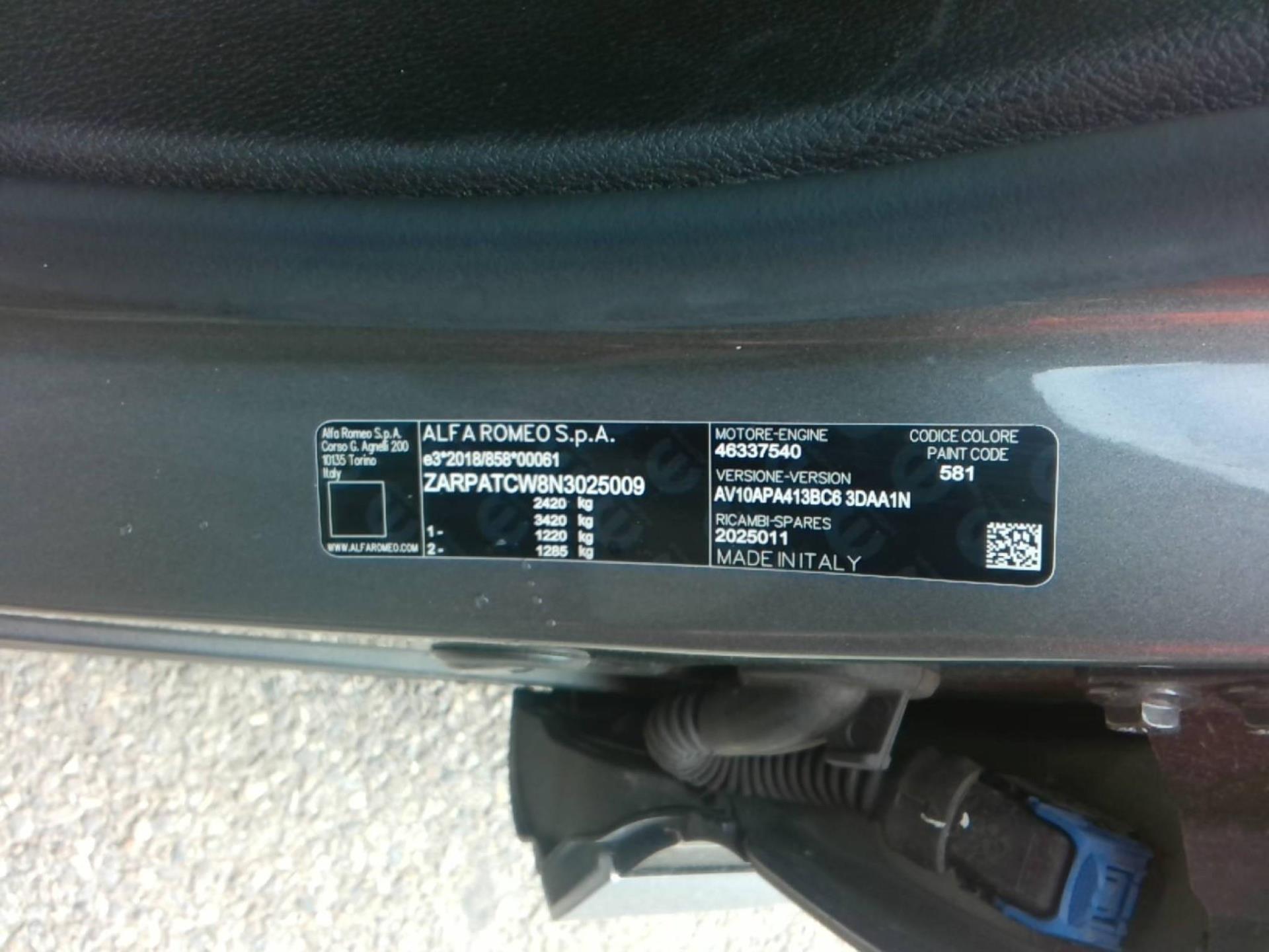 ALFA ROMEO Tonale 1.3 Hybride Rechargeable PHEV 280ch AT6 Q4 Ti 2023