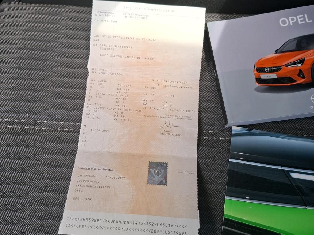 Opel Corsa 1.2 75 ch BVM5 Elegance Business 2022