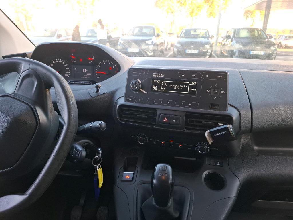 Peugeot PARTNER FOURGON STANDARD 650 KG BLUEHDI 100 S&S BVM5 PREMIUM 2020