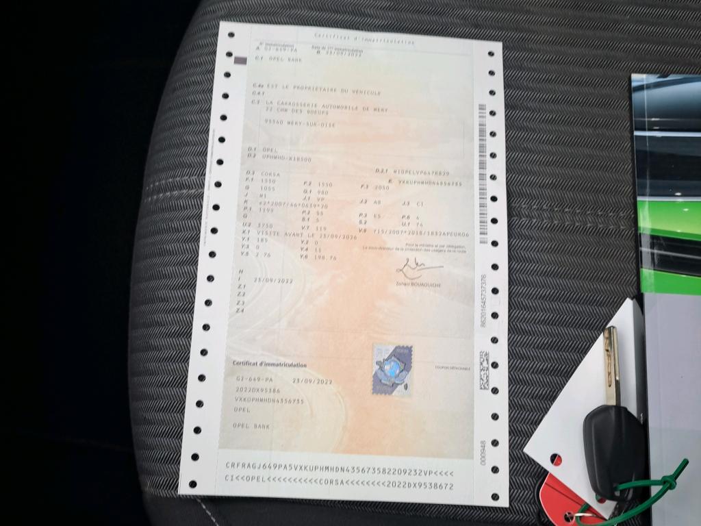 Opel Corsa 1.2 75 ch BVM5 Elegance Business 2022