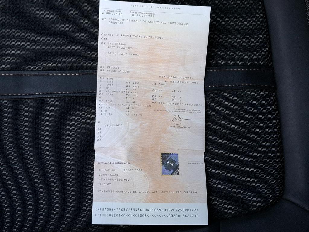 Peugeot 3008 Hybrid4 300 e-EAT8 GT 2022