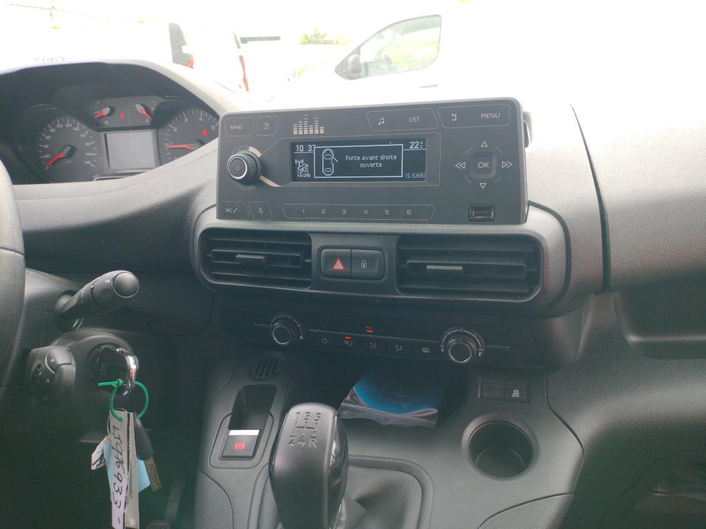 Peugeot PARTNER FOURGON STANDARD 650 KG BLUEHDI 100 S&S BVM5 PREMIUM 2020