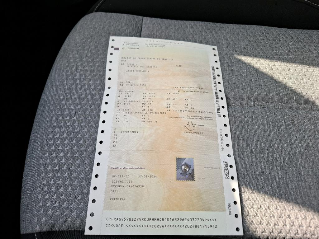 Opel Corsa 1.2 75 ch BVM5 2024