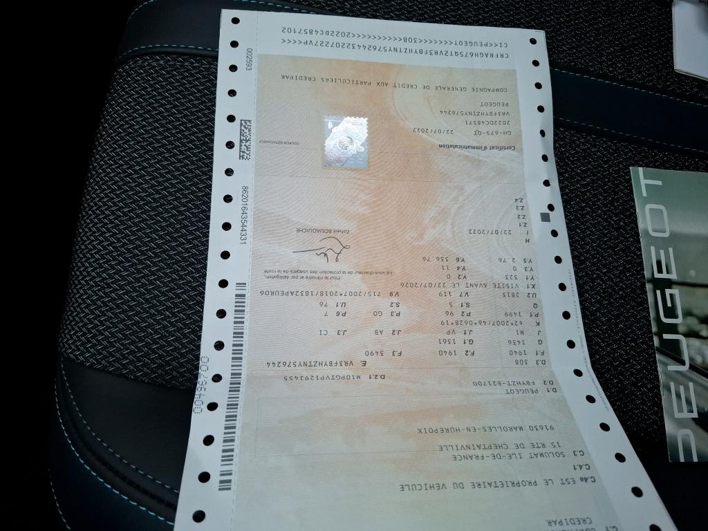 Peugeot 308 BlueHDi 130ch S&S EAT8 Allure 2022