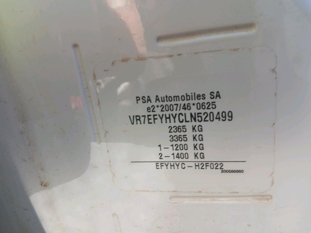 Citroen BERLINGO VAN M 1000 BLUEHDI 100 S&S BVM5 DRIVER 2020