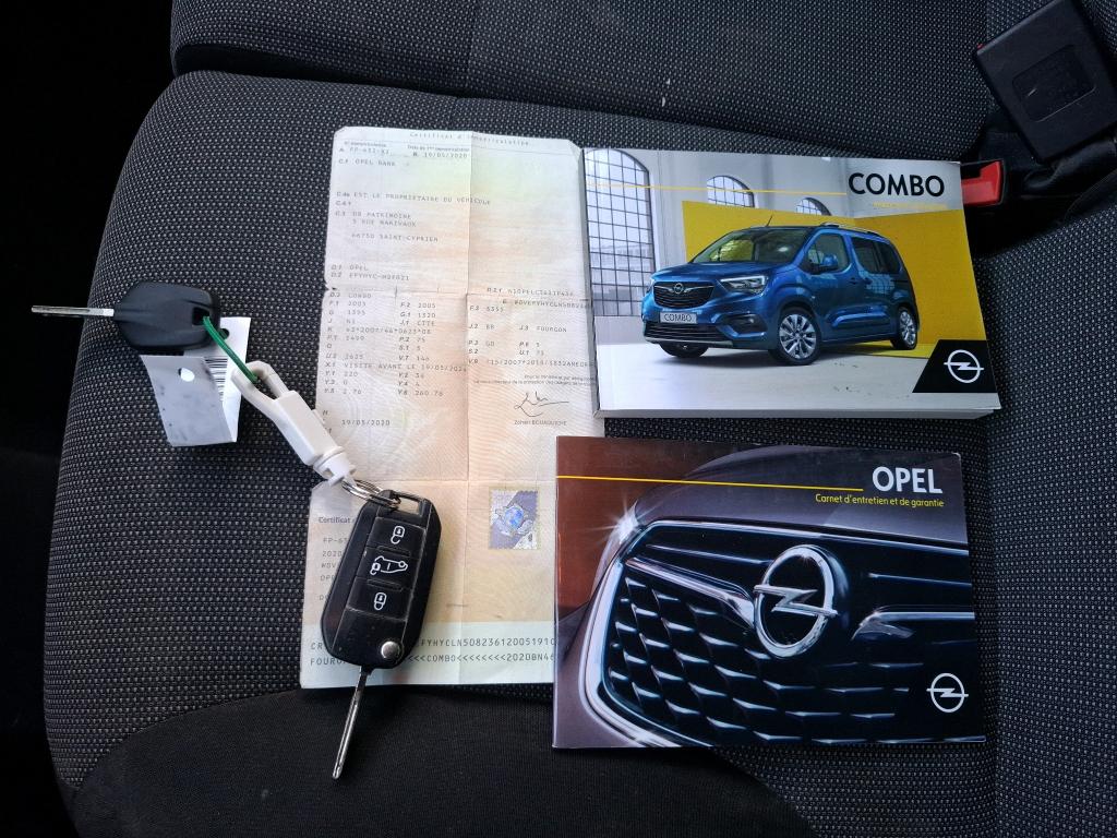 Opel COMBO CARGO 1.5 100 CH S/S L1H1 BVM5 STANDARD PACK CLIM 2020