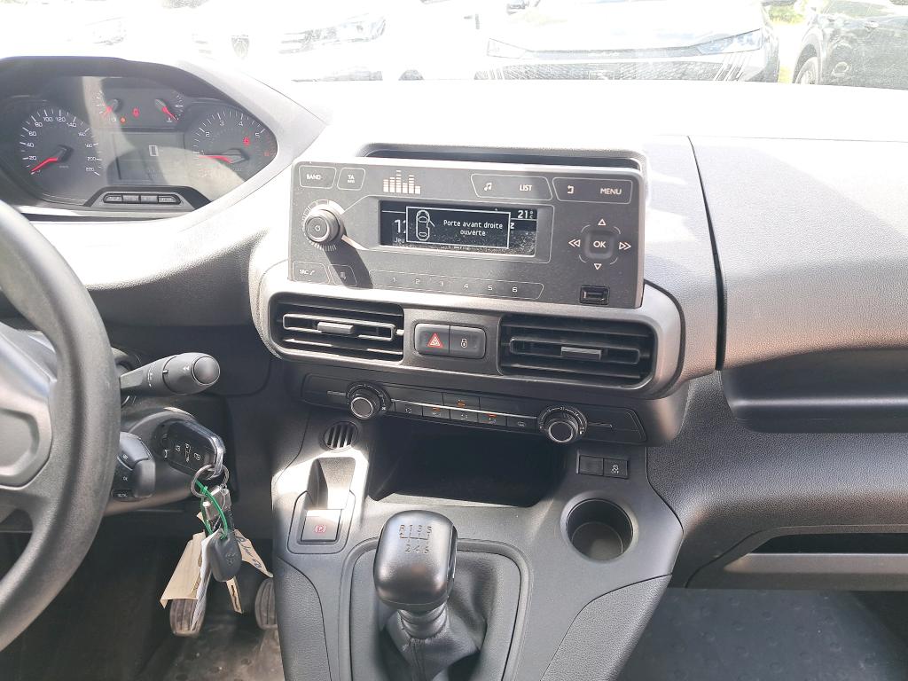 Peugeot PARTNER FOURGON STANDARD 650 KG BLUEHDI 100 S&S BVM6 PREMIUM 2021