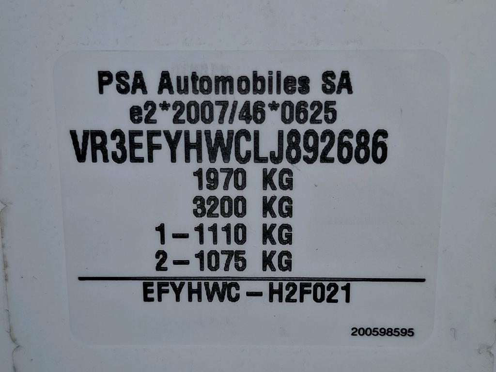 Peugeot PARTNER FOURGON STANDARD 650 KG BLUEHDI 75 BVM5 PREMIUM 2020
