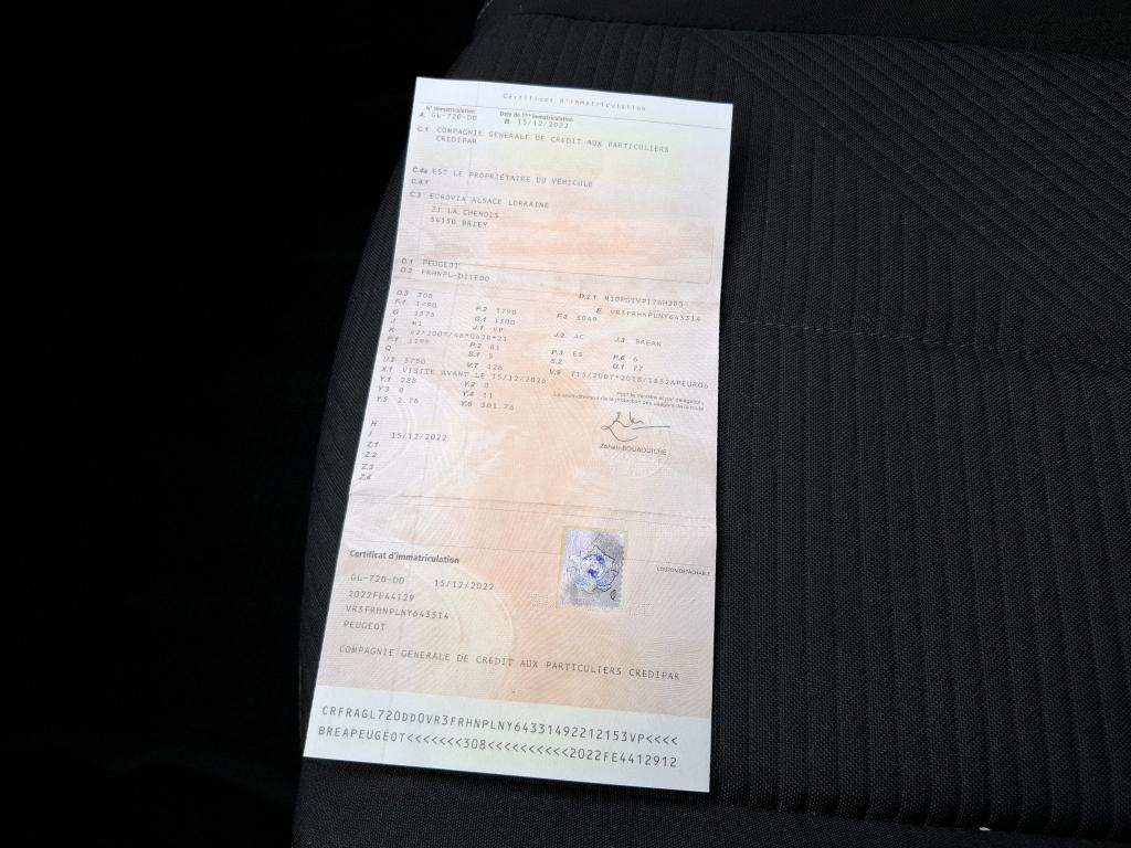 Peugeot 308 SW PureTech 110ch S&S BVM6 Active Pack 2022