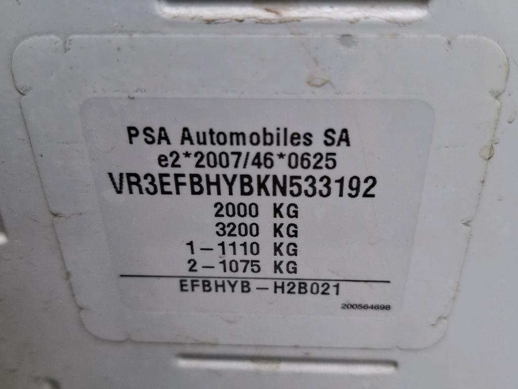 Peugeot PARTNER FOURGON STANDARD 650 KG BLUEHDI 100 S&S BVM5 PREMIUM 2019