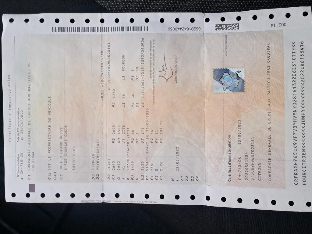 Citroen JUMPY FGN M BLUEHDI 120 S&S BVM6 DRIVER 2022