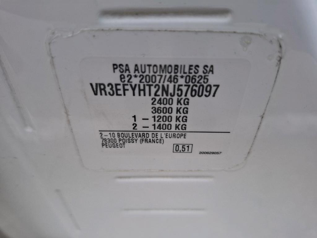 Peugeot PARTNER FOURGON LONG 950 KG BLUEHDI 100 S&S BVM6 ASPHALT 2022