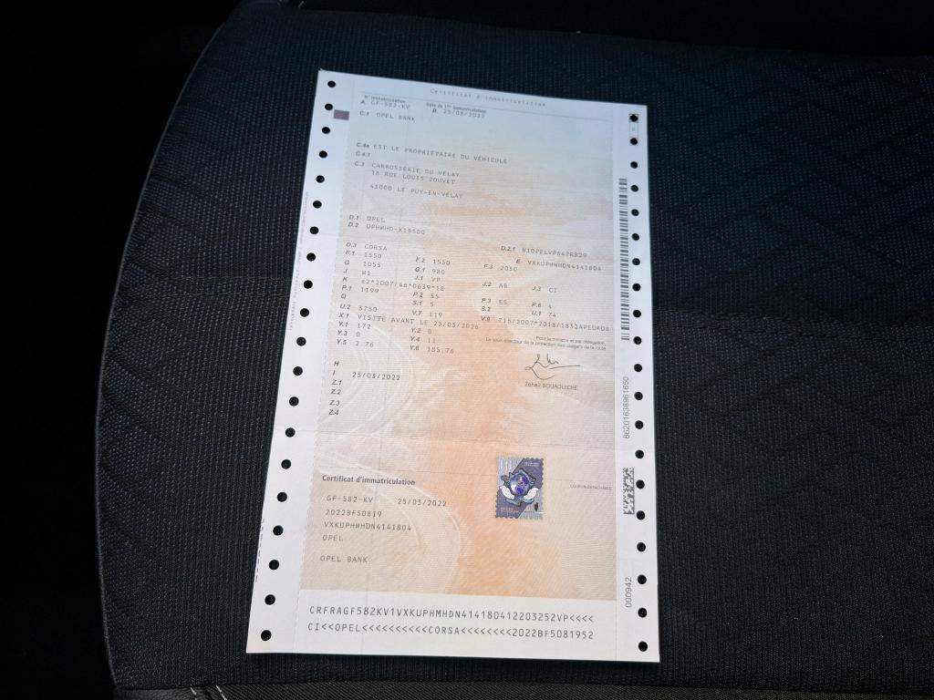 Opel Corsa 1.2 75 ch BVM5 Elegance Business 2022