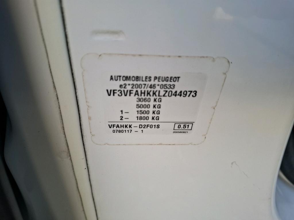 Peugeot EXPERT CA STANDARD 2.0 BLUEHDI 120 S&S BVM6 FIXE PREMIUM 2020