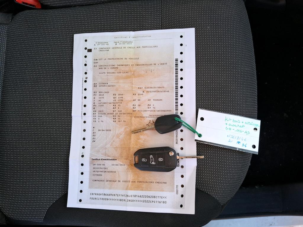 Citroen BERLINGO VAN M 650 BLUEHDI 100 S&S BVM6 DRIVER 2022