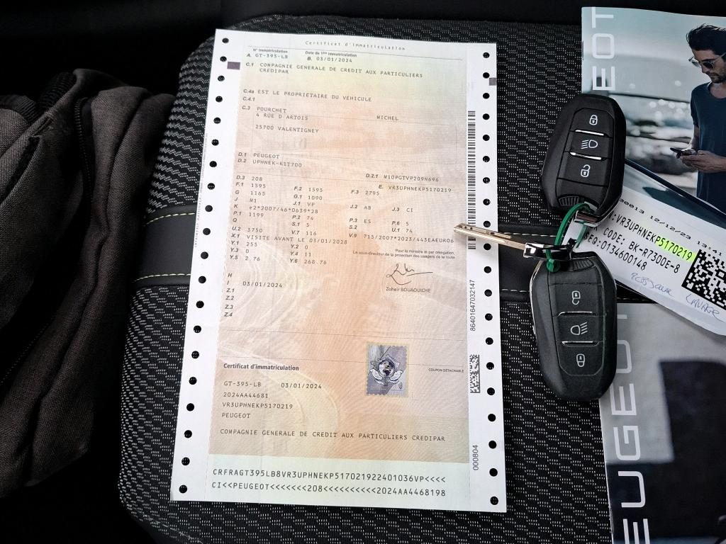 Peugeot 208 PureTech 100 S&S BVM6 GT 2024