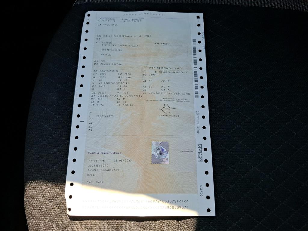 Opel Grandland X 1.5 Diesel 130 ch BVA8 Elegance Business 2021