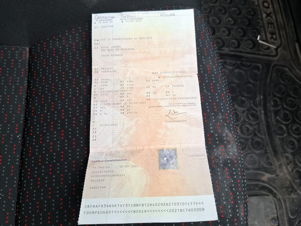 Peugeot BOXER TOLE 335 L2H2 BLUEHDI 140 S&S ASPHALT 2021