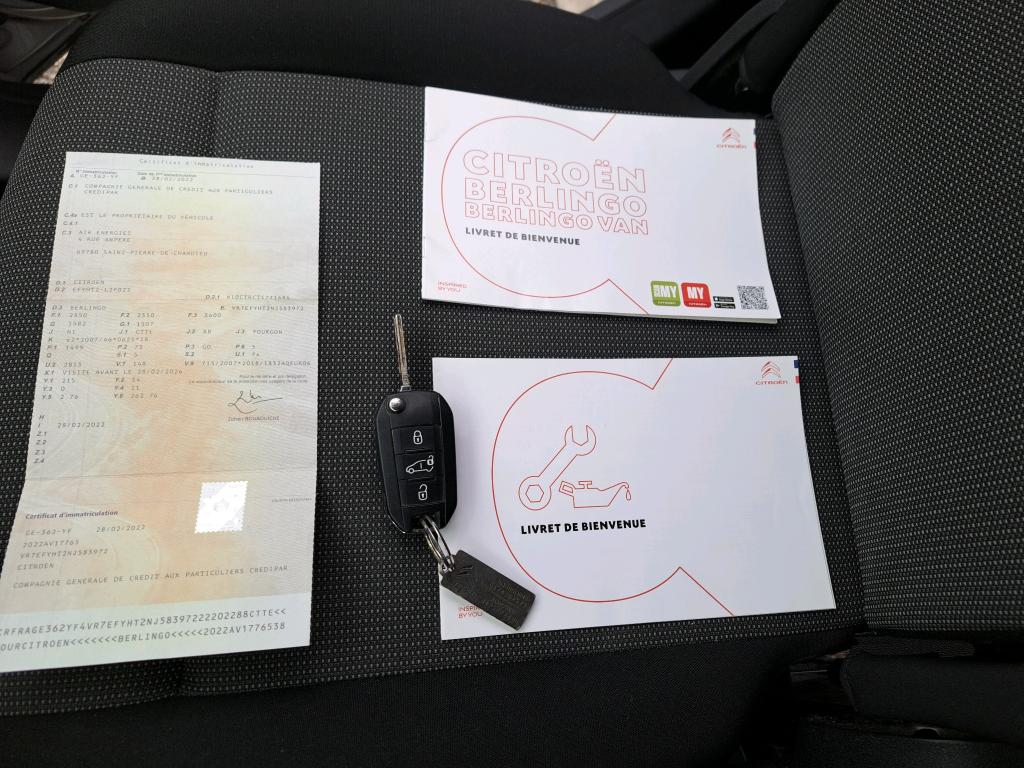 Citroen BERLINGO CA XL BLUEHDI 100 S&S BVM6 CONTROL 2022
