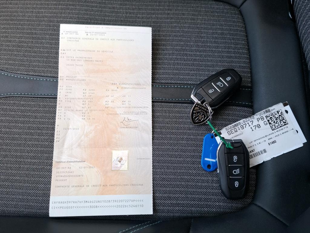 Peugeot 3008 Hybrid 225 e-EAT8 Allure 2022