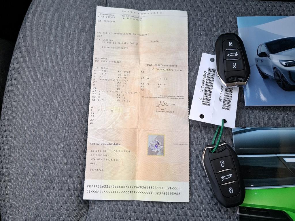 Opel Corsa Electrique 136 ch & Batterie 50 kWh  2023