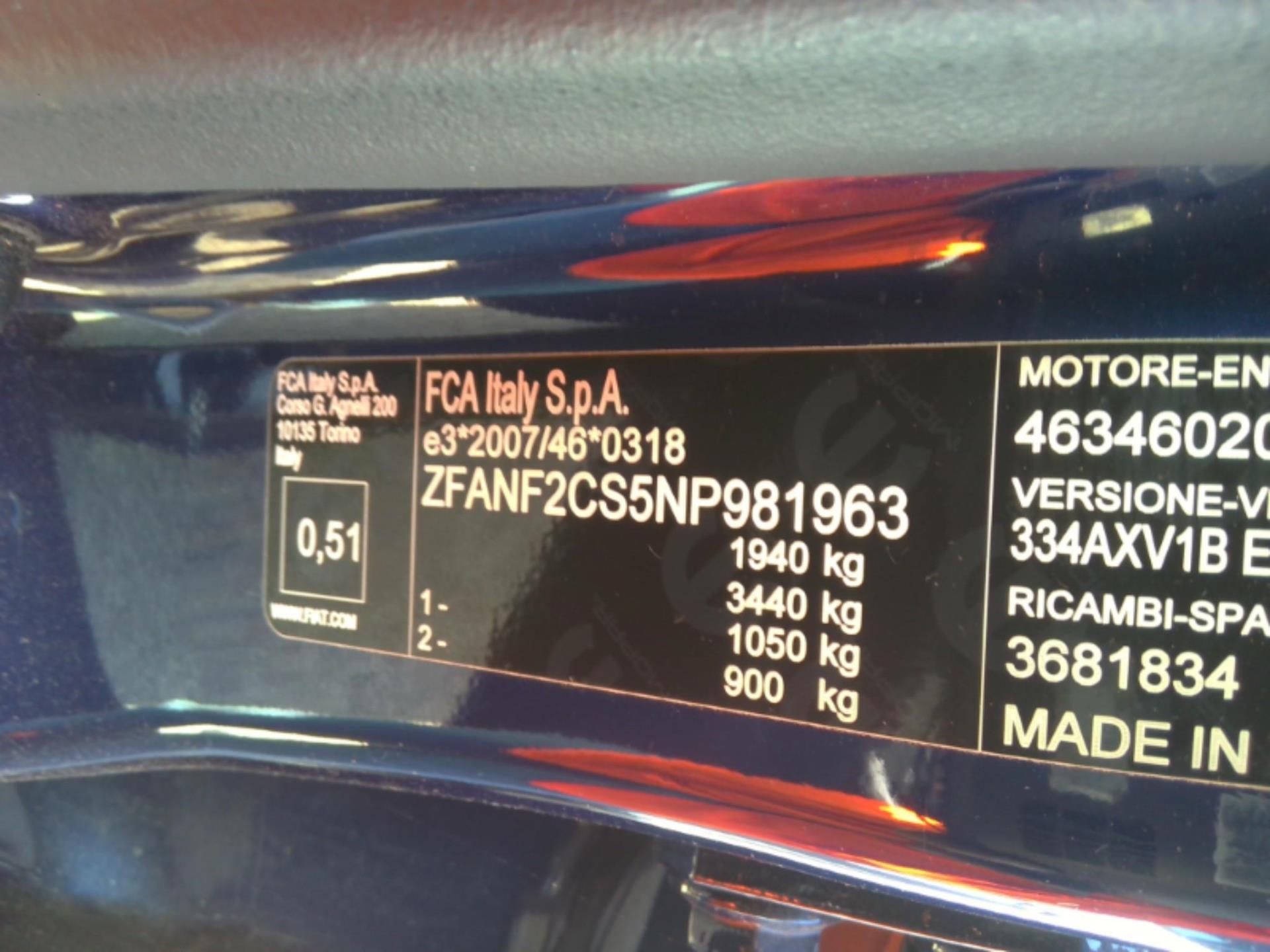 FIAT 500X 1.6 Multijet 130 ch Sport Plus 2023