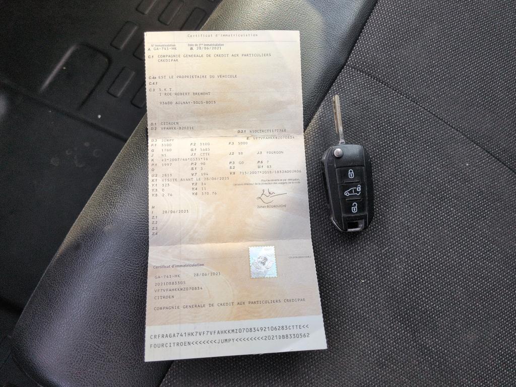 Citroen JUMPY FGN XL BLUEHDI 120 S&S BVM6 DRIVER 340 NM 2021