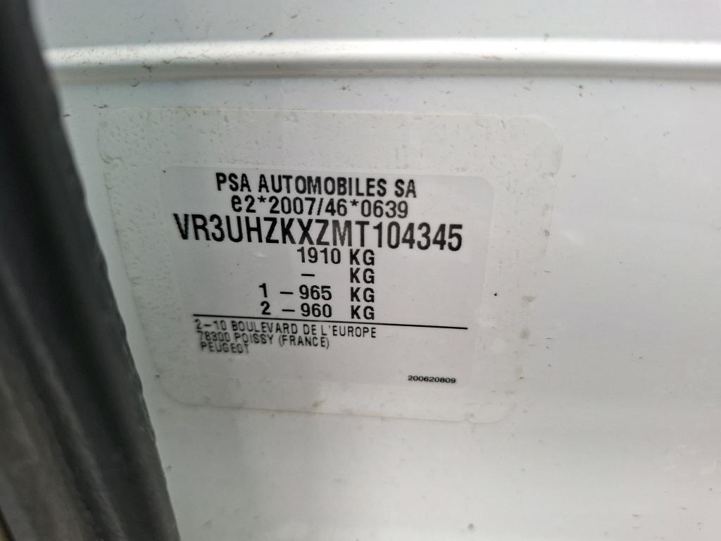 Peugeot 208 ELECTRIQUE 50 KWH 136 ACTIVE BUSINESS R 2022