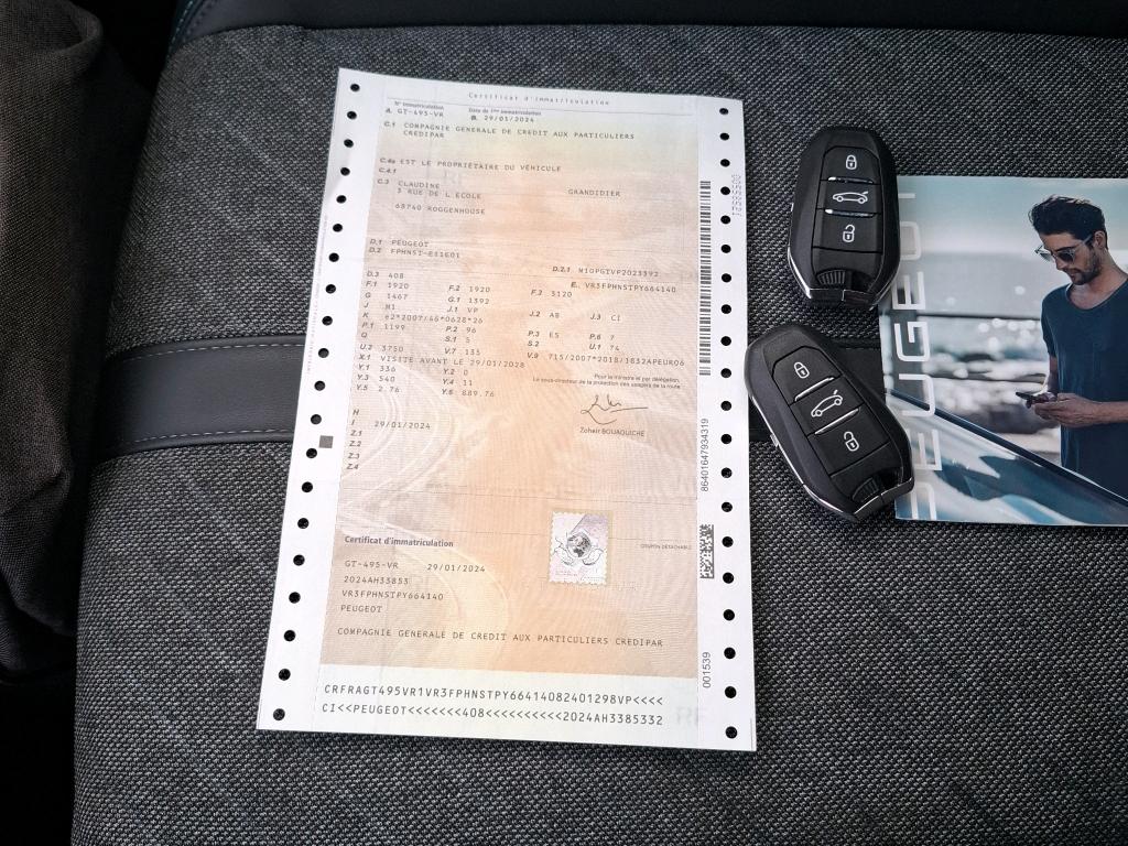 Peugeot 408 PureTech 130 ch S&S EAT8 Allure Pack 2024