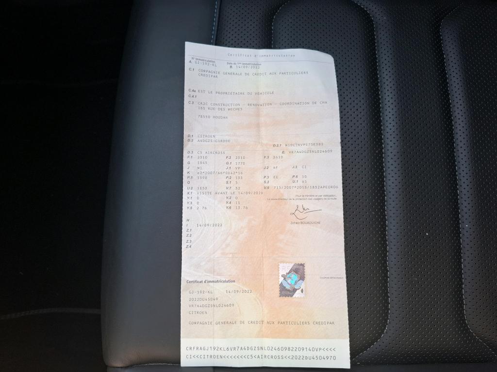 Citroen C5 Aircross Hybride Rechargeable 225 e-EAT8 Shine 2022