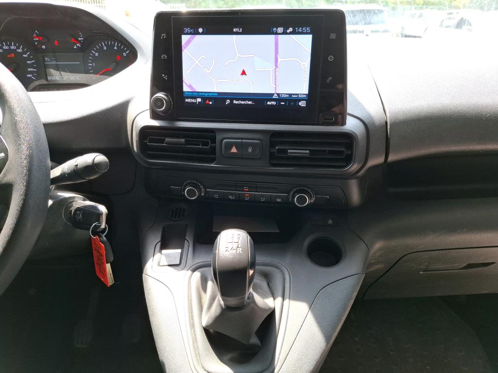 Peugeot PARTNER FOURGON STANDARD 650 KG BLUEHDI 100 S&S BVM5 ASPHALT 2019