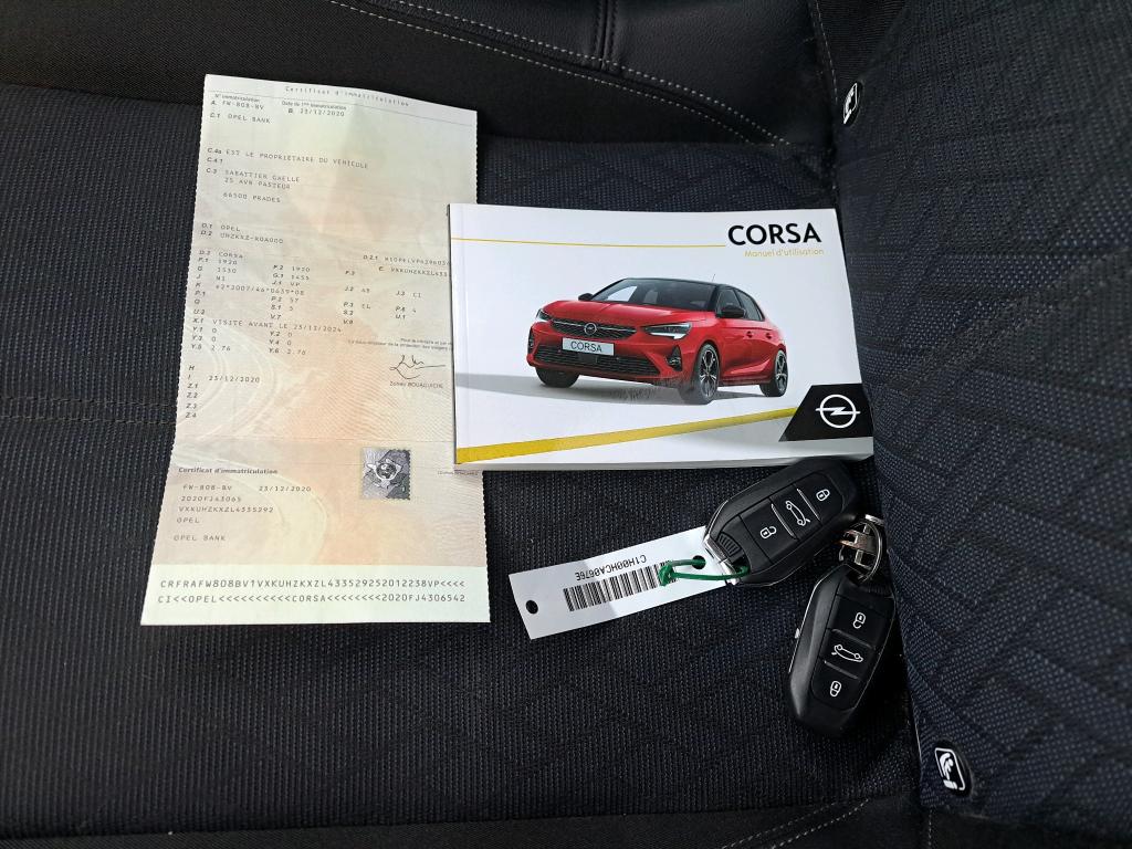 Opel Corsa Electrique 136 ch & Batterie 50 kw/h Elegance 2020