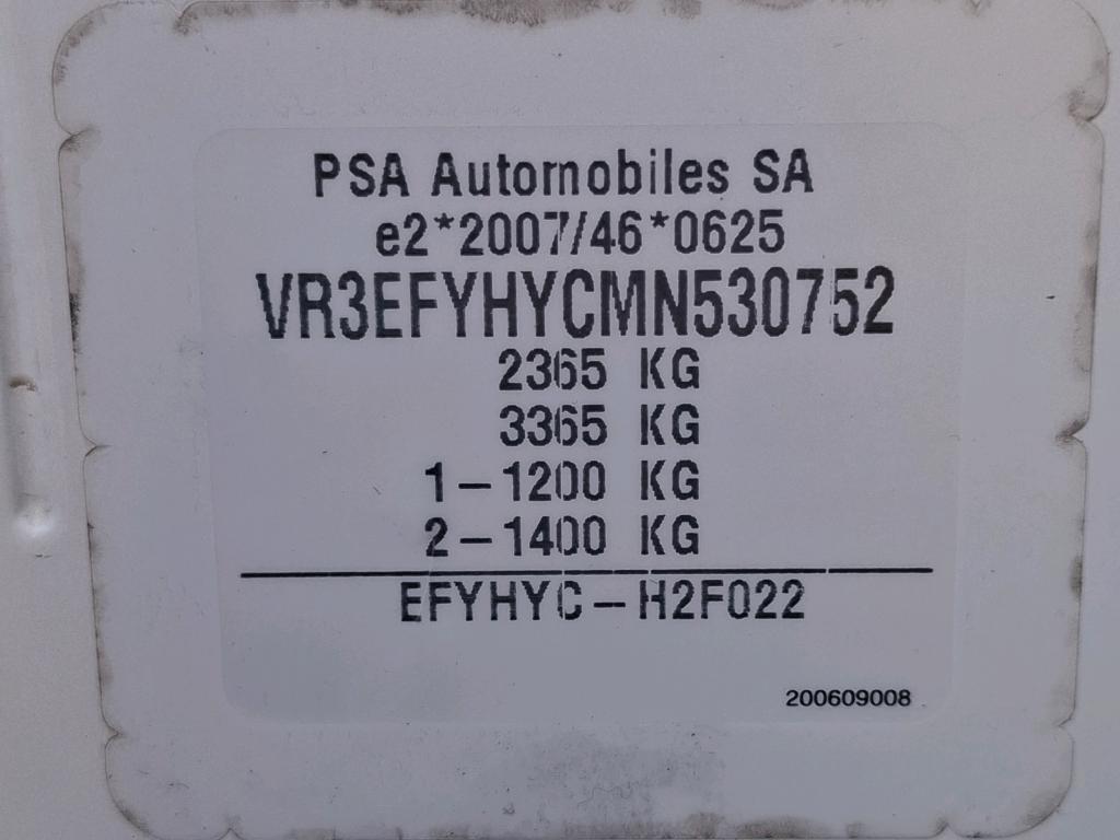 Peugeot PARTNER FOURGON STANDARD 1000 KG BLUEHDI 100 S&S BVM5 ASPHALT 2021