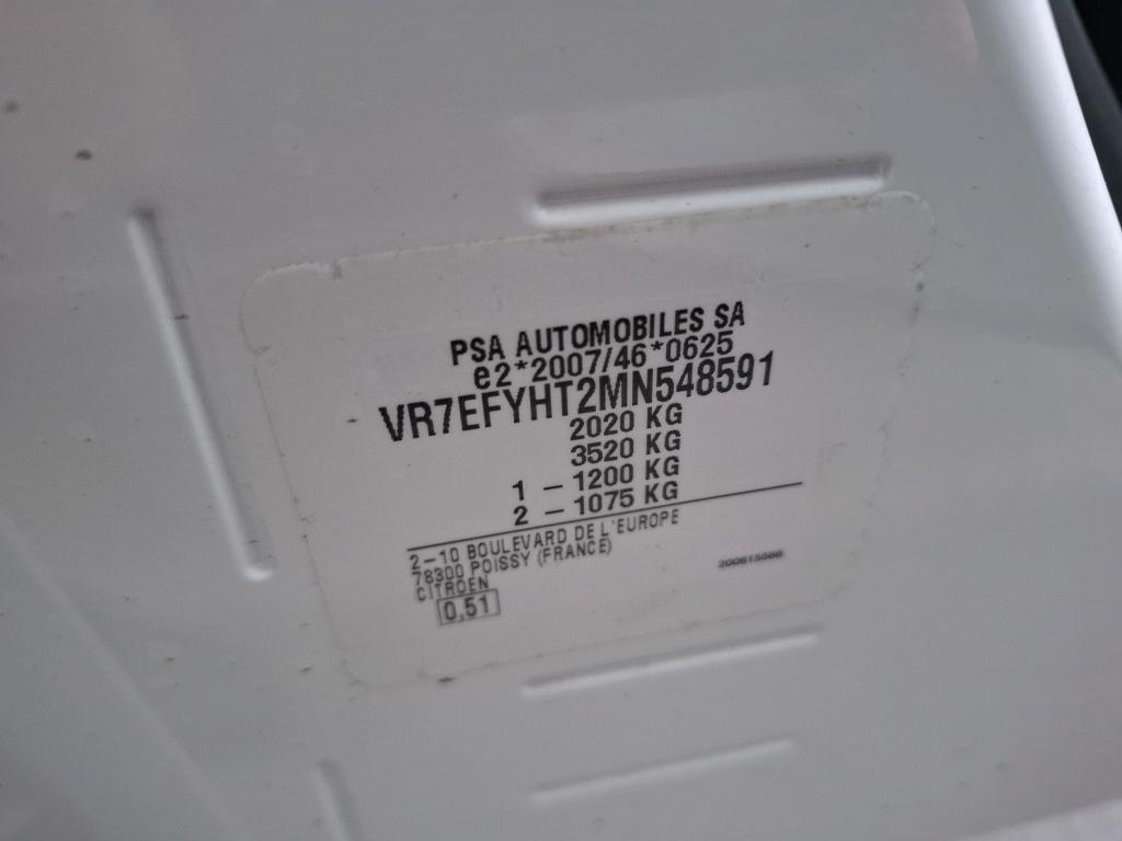 Citroen BERLINGO VAN M 650 BLUEHDI 100 S&S BVM6 DRIVER 2022