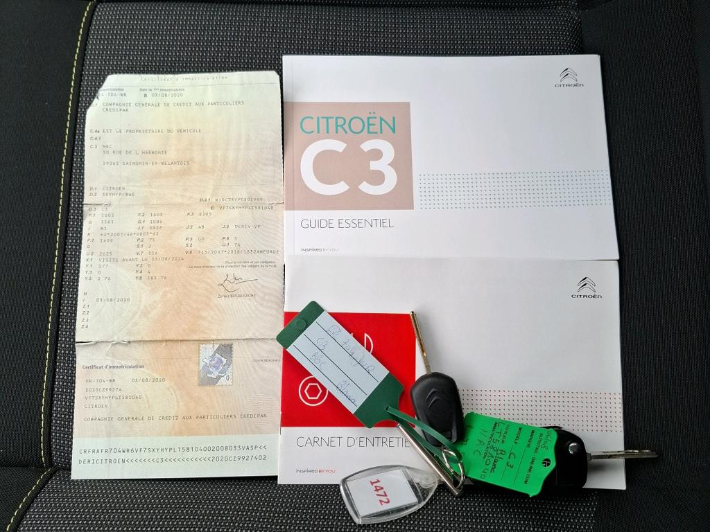 Citroen C3 SOCIETE BLUEHDI 100 S&S BVM FEEL BUSINESS R 2020