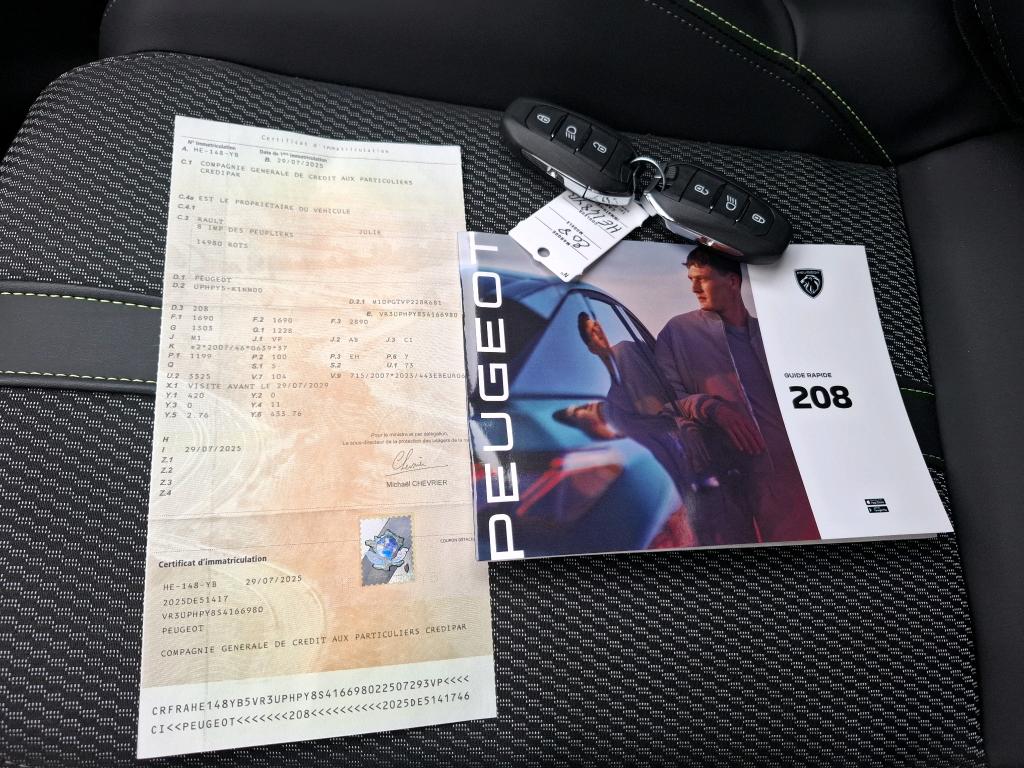 Peugeot 208 Hybrid 145 ch e-DCS6 GT 2025