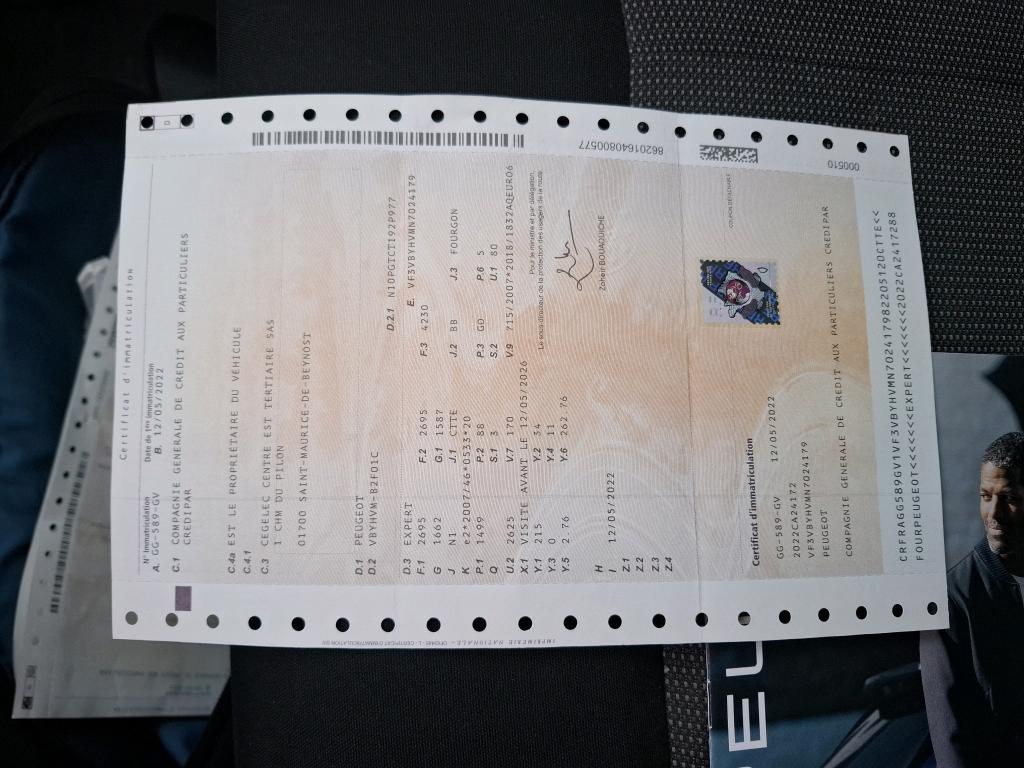 Peugeot EXPERT FGN TOLE STANDARD 1.5 BLUEHDI 120 S&S BVM6 ASPHALT 2022