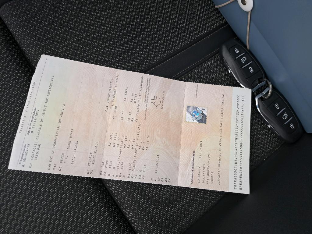 Peugeot 508 SW Hybrid 225 e-EAT8 GT 2021