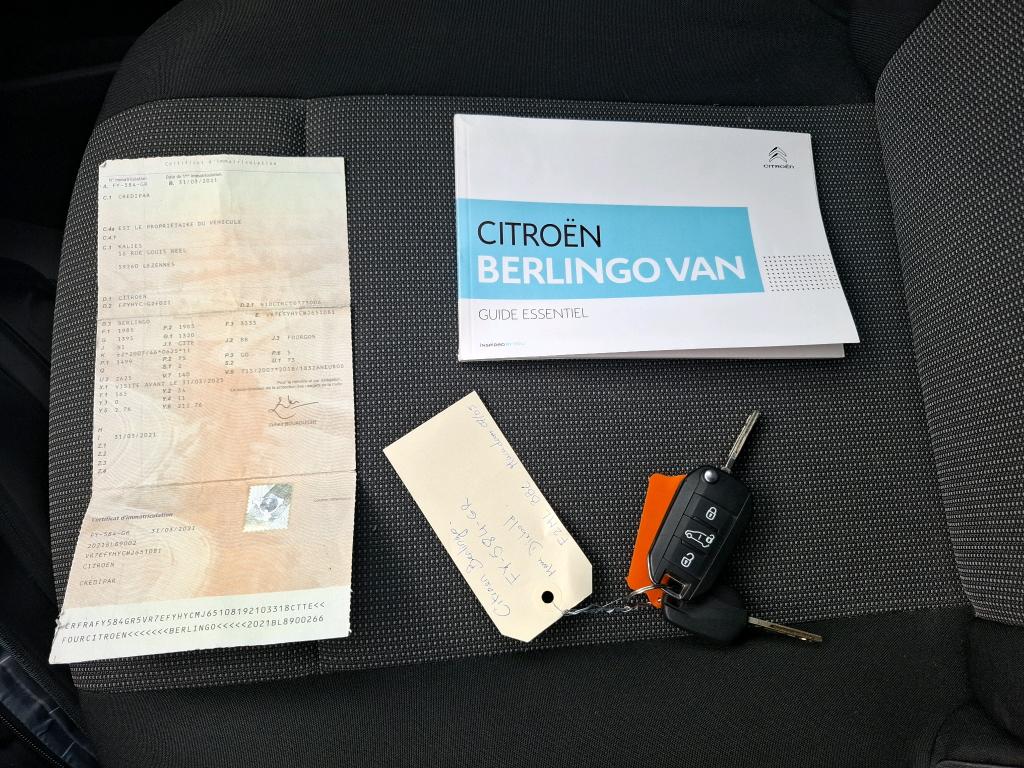 Citroen BERLINGO VAN M 650 BLUEHDI 100 S&S BVM5 DRIVER 2021